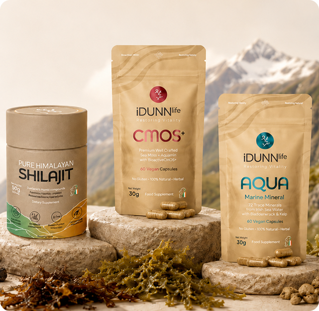 Daily Mineral Support Bundle - (1 Shilajit + 1 Aqua + 1 CMOS)